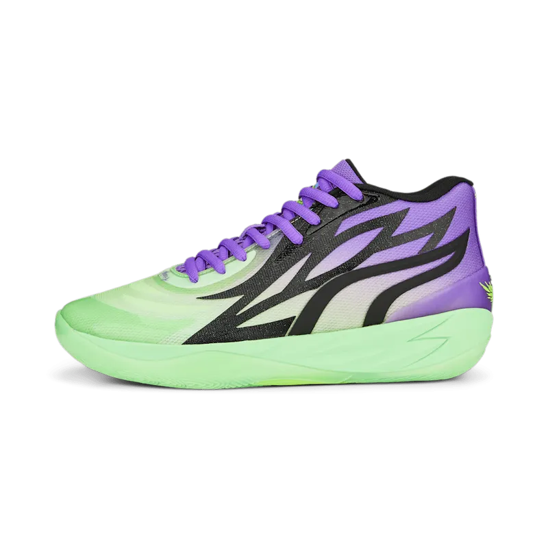 Puma x RICK AND MORTY MB.02 Basketball Shoes Green/Yellow (377411-02)