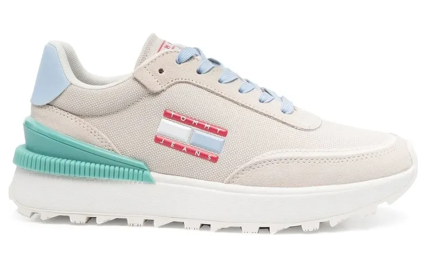 Tommy Jeans Tech Runner low-top sneakers – Beige (EN0EN02028)