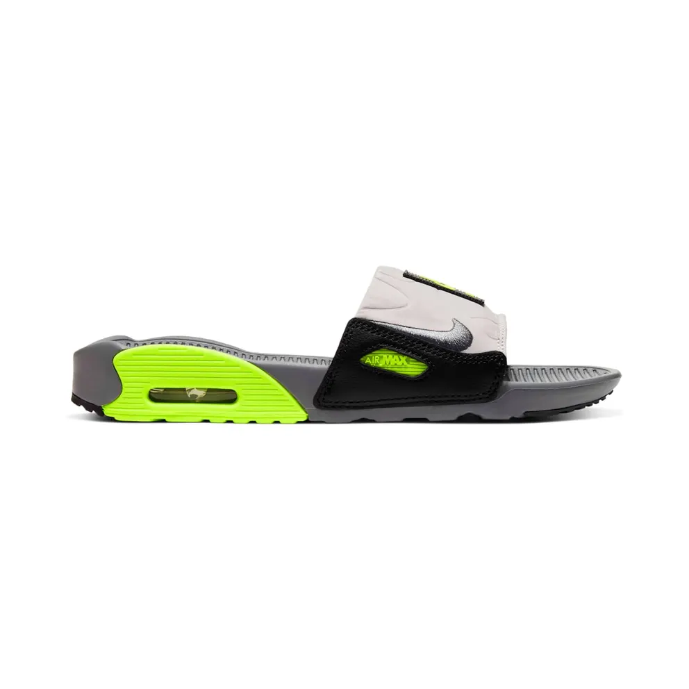 Nike Air Max 90 Slide Smoke Grey Volt Black (W) Smoke Grey/Volt-Black-Smoke Grey (CT5241-001)