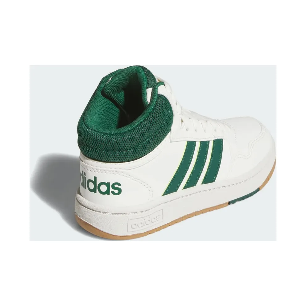 adidas Hoops Mid Core White Collegiate Green Gum (JS4134)