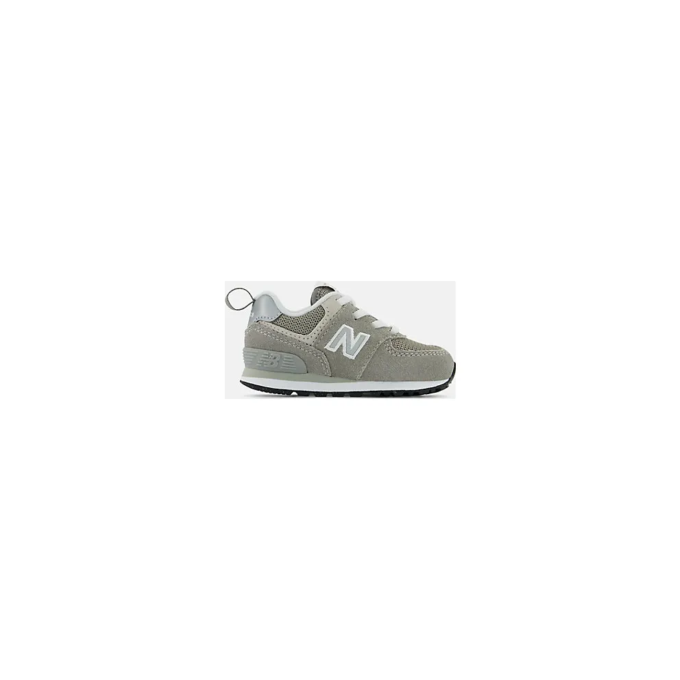 New Balance Baby Gray & Blue 574 Core Bungee Sneakers (ID574EVG)