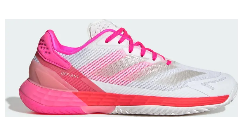 Adidas Defiant Speed 2 Tennisschoenen Cloud White / Champagne Met. / Lucid Pink (JS2902)