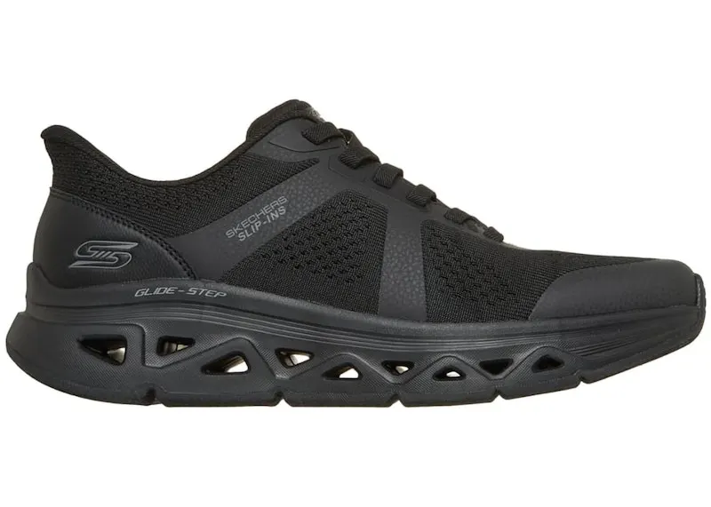 Skechers Slip-ins BOBS Sport Arc Waves Remix Feel Grounded Black (118451-BBK)