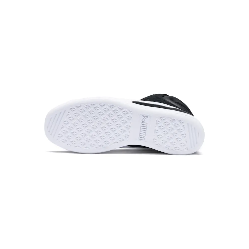 Puma Vikky Mid Fur hoge Kids’ Shoes White/Black (366854-01)