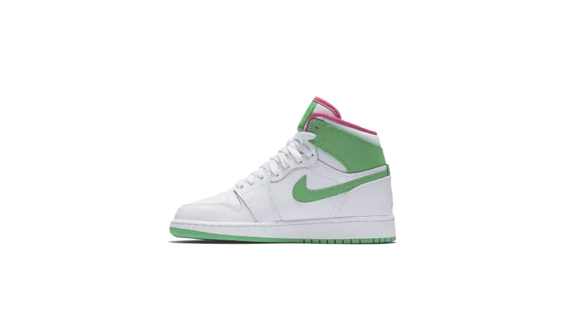 Jordan 1 Retro High Easter 2017 (GS) White/Gamma Green-Vivid Pink-Cyber (332148-134)