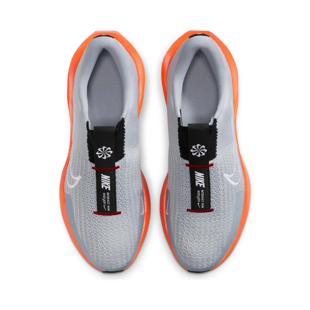 Nike Interact Run EasyOn Wolf Grey Safety Orange University Red White (FV5590-003)