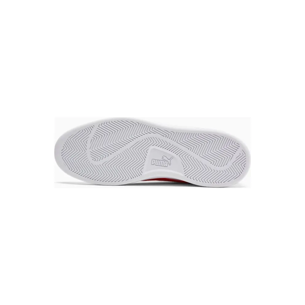 Puma Smash v2 leren Grey/Red/White (36521509)