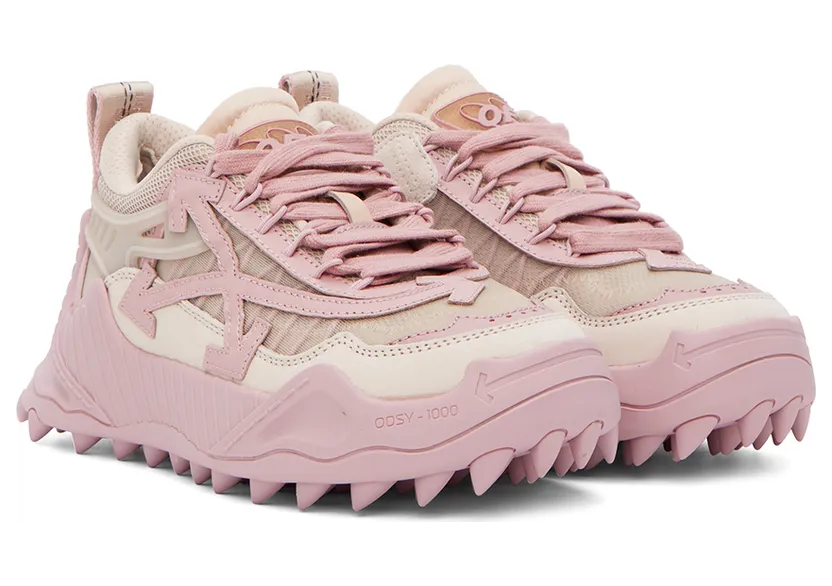 Off-White Pink & Beige Odsy 1000 Sneakers (OWIA180F22FAB0016130) (4)