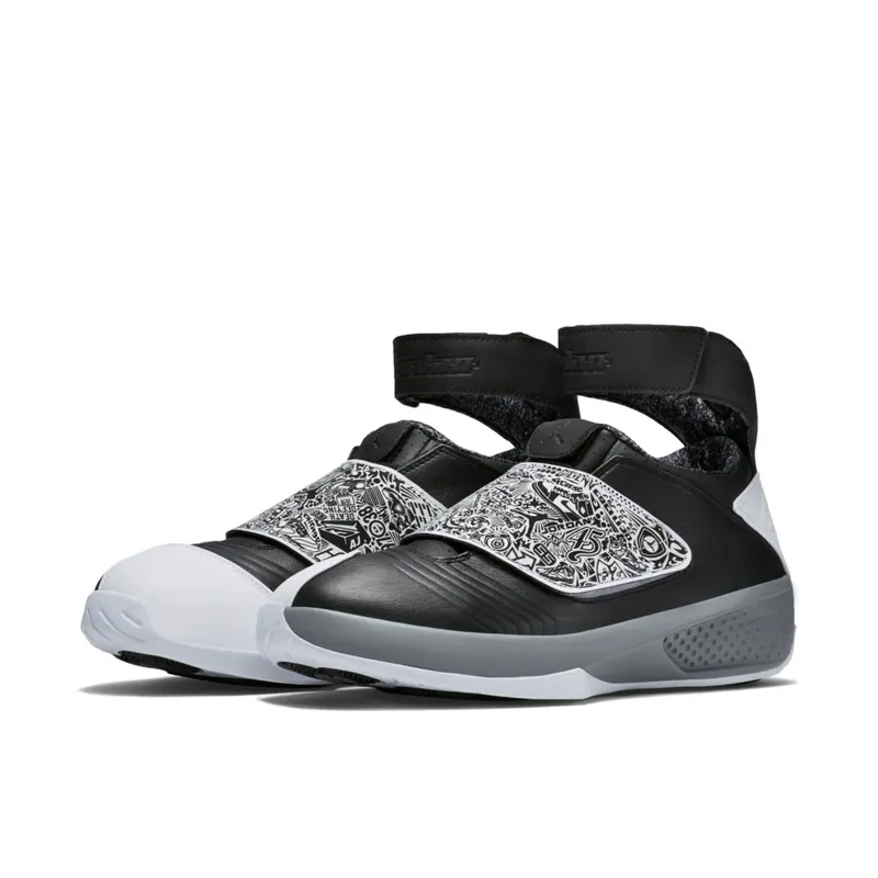 Jordan 20 Retro Playoff Black/White-Cool Grey (310455-003)