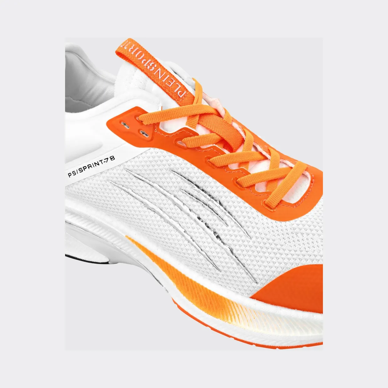 Plein Sport PS/Sprint-78 Two-Tone Mesh Trainers with Printed Logo White (PAESUSC0778STE003N0186) (3)