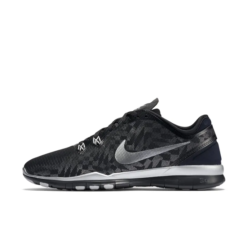 Nike Free 5.0 TR Fit 5 Black Metallic Silver (W) Black/Metallic Silver (806277-001)
