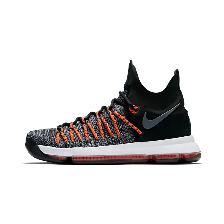 Nike KD 9 Elite “Black / Dark Grey / Hyper Orange / White” (878637-010)