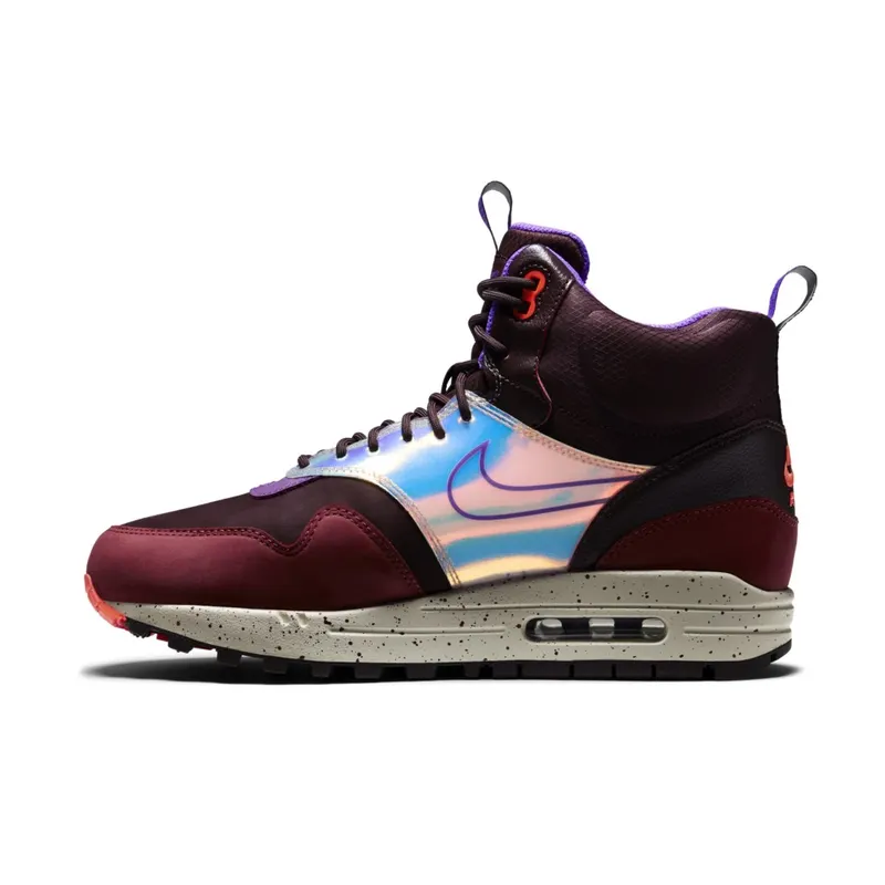 Nike Air Max 1 Mid Sneakerboot Deep Burgundy (W) Deep Burgundy/Hyper Grape-Cedar-Hyper Crimson (685269-600)