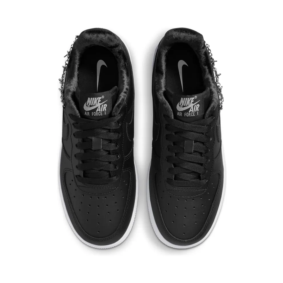 Nike Air Force 1 Low LX Black Pendant (W) – “Black / White / Metallic Silver” (DD1525-001)