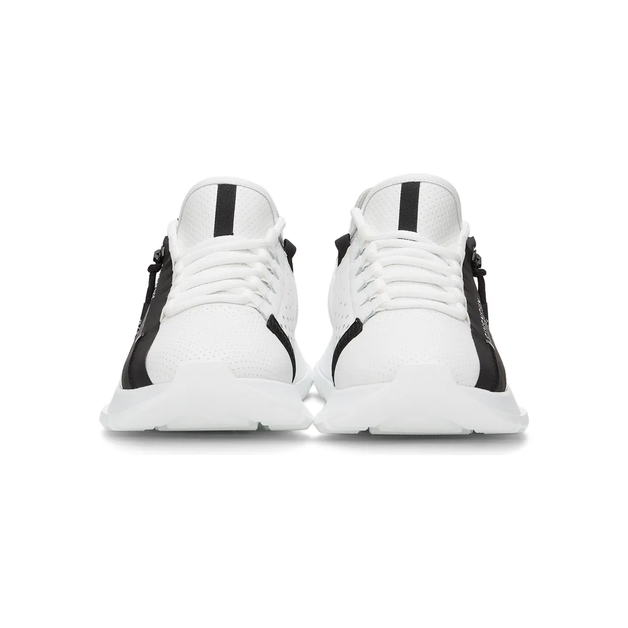Givenchy White Perforated Leather Spectre Runner Zip Low Sneakers (BE0019E0SV116) (2)