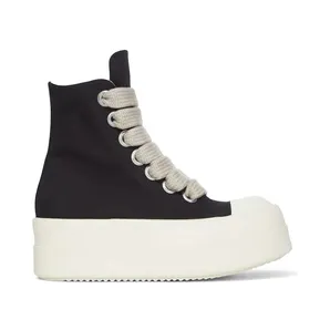 Rick Owens DRKSHDW Mega Bumper Jumbolace High Sneaks Black Milk (DU01F4850-DOW2-911)