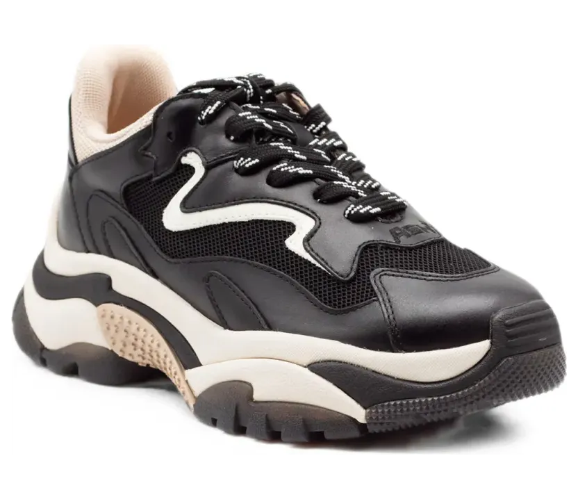 Ash Addict 03 Sneakers mit Einsätzen – Schwarz (ADDICT03BLACKEGGNU)