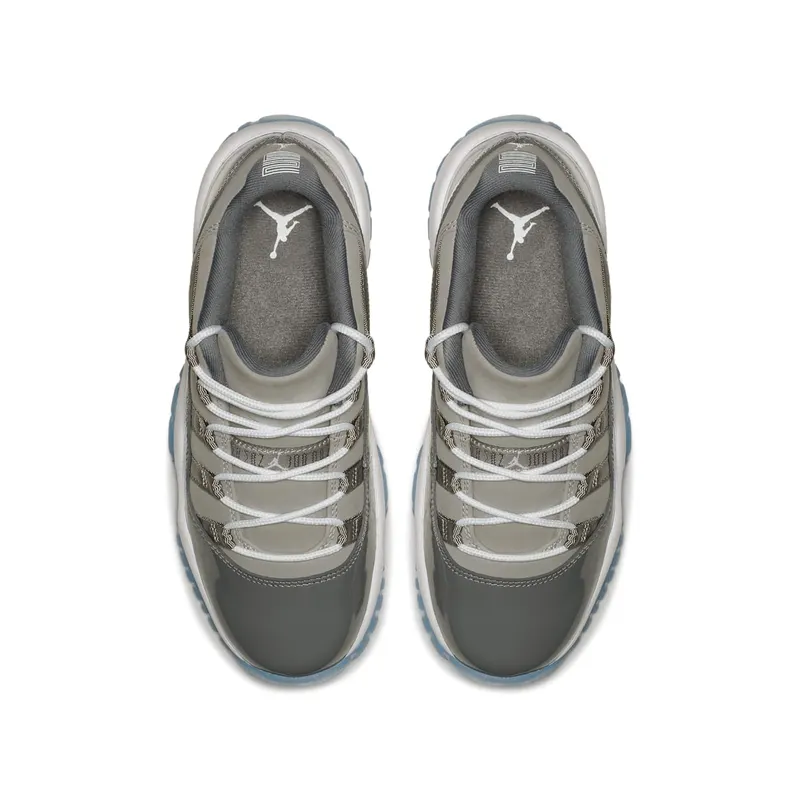 Jordan 11 Retro Low Cool Grey (GS) Medium Grey/White-Gunsmoke (528896-003)