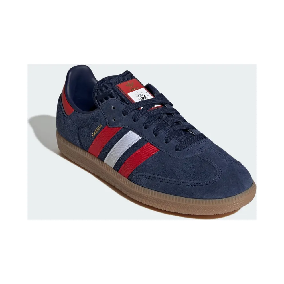 Adidas Samba OG “FIFA World Cup 2026 Night Indigo Scarlet” (IH6828)