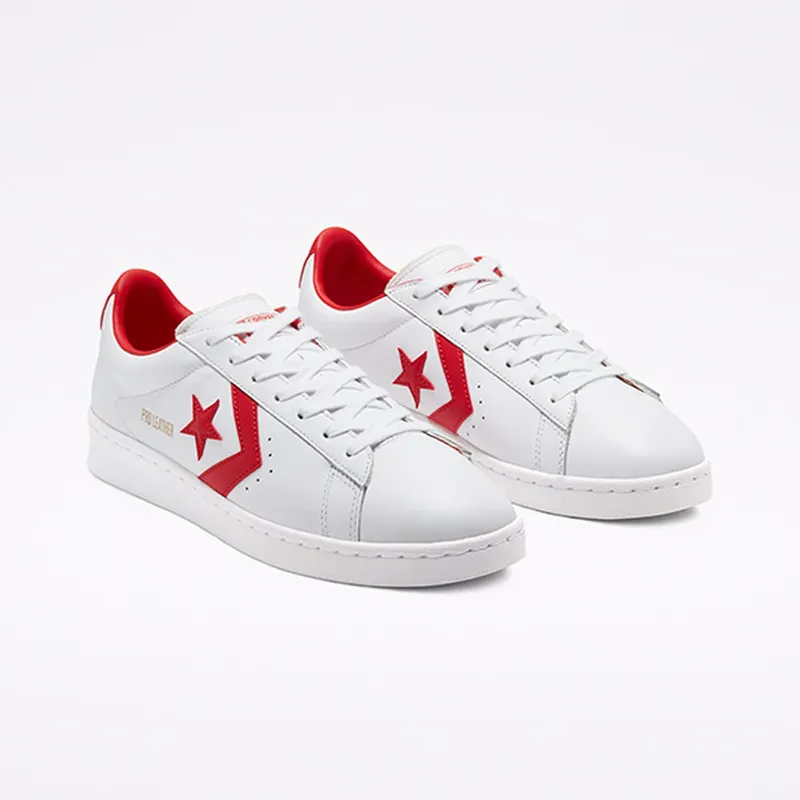 Converse Pro Leather Ox White Red White/University Red-White (167970C)