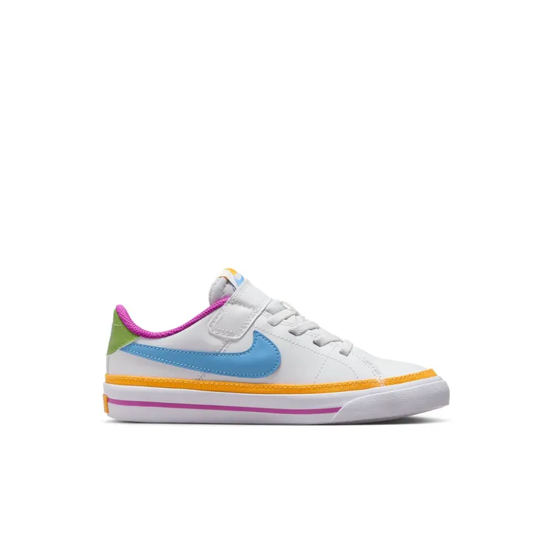 Nike Court Legacy Lift PS “White Multi-Color” (DA5381-123)