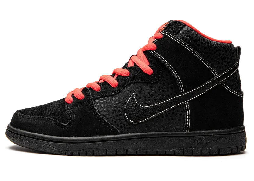 Nike Dunk High Pro SB ‘Black Atomic Red’ Black/Black-Atomic Red-White (305050-066)