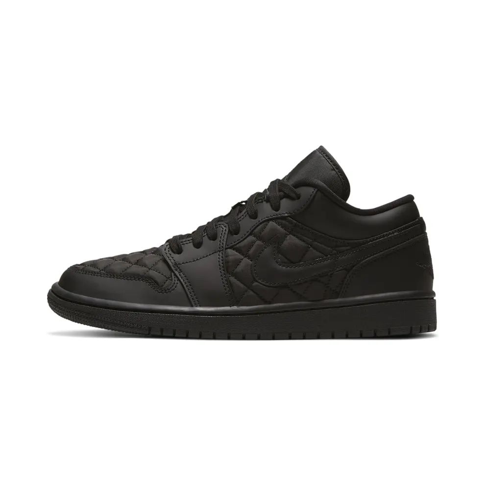 Jordan 1 Low Triple Black Quilted (DB6480-001)