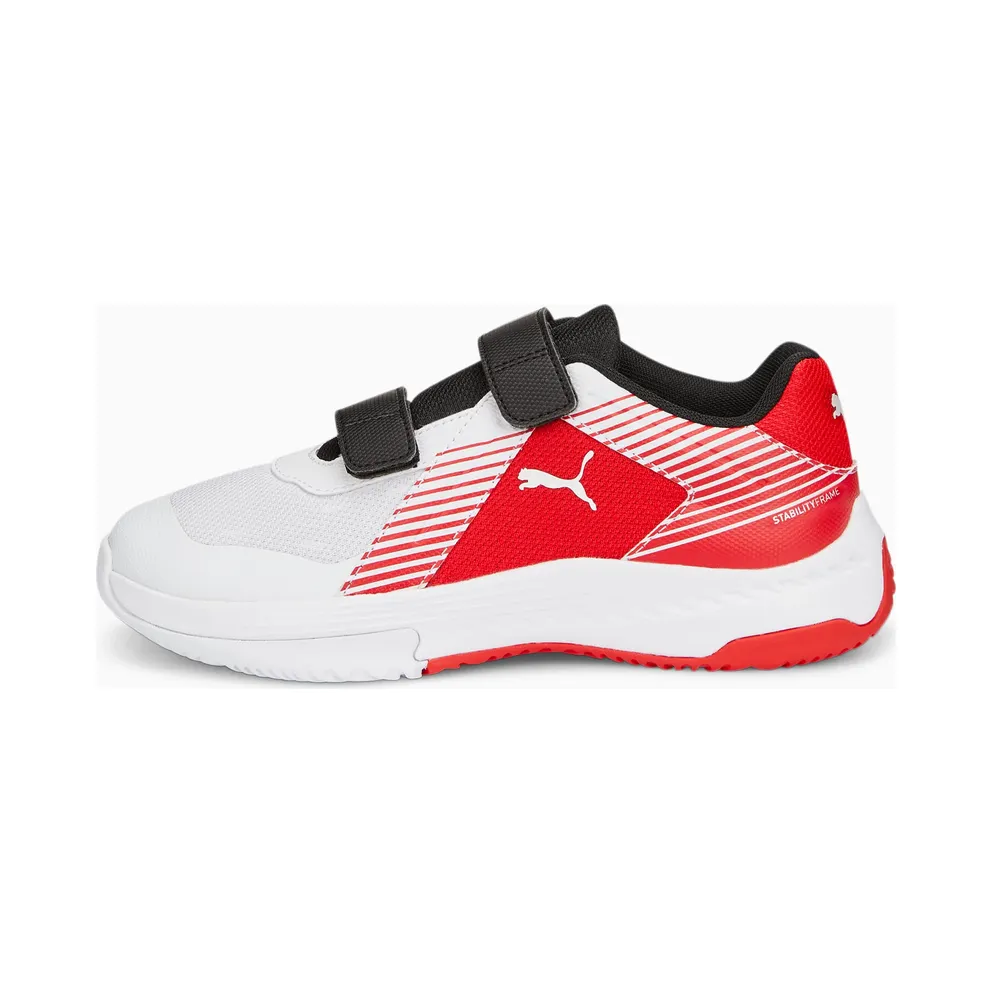 Puma Varion V Youth White/Black/Red (106586-07)