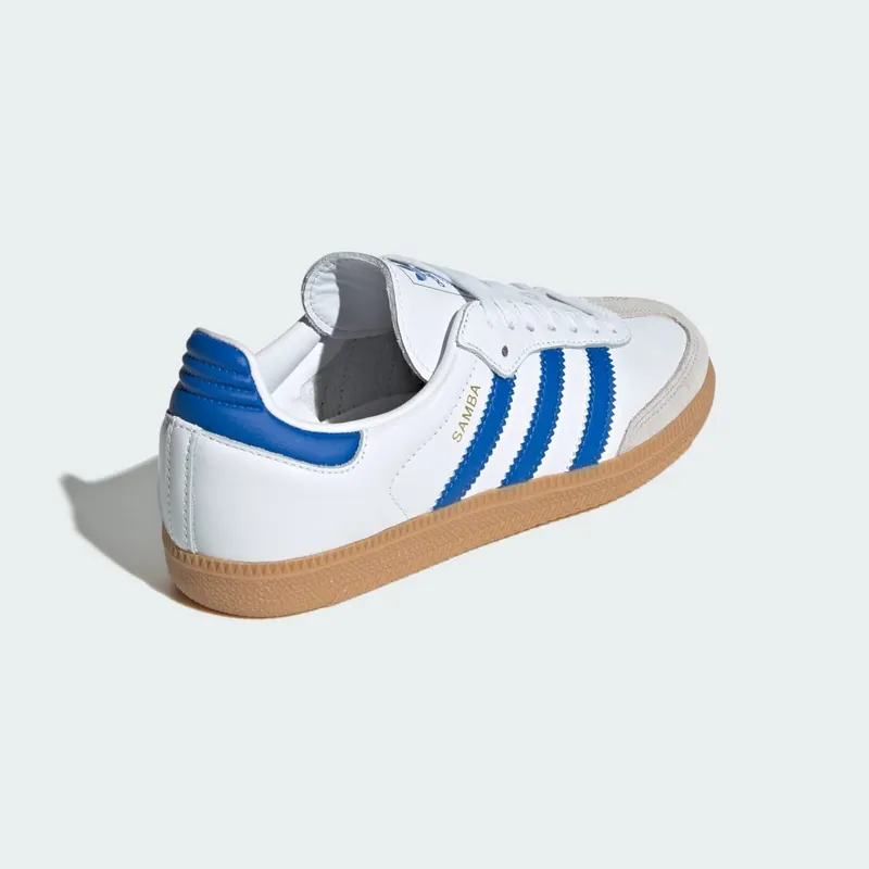 Adidas Samba OG Cloud White / Blue / Gum (JP5482)