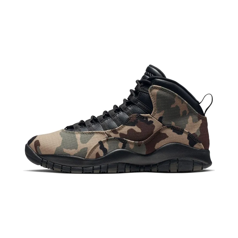Jordan 10 Retro Woodland Camo Medium Olive/Black-Dark Army-Dark Cinder (310805-201)