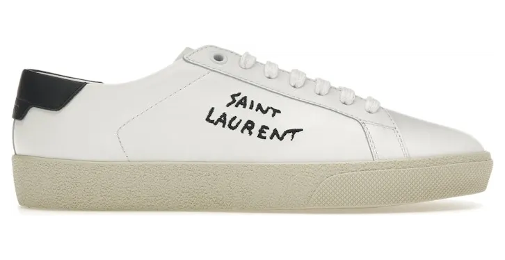 Saint Laurent Court Classic SL/06 Optic White Black (W) (2)