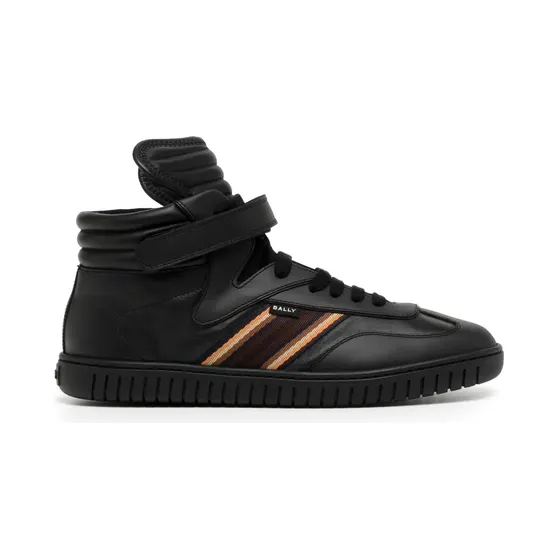 Bally High-Top-Sneakers mit Streifen “Black” (MSK06GVT005)
