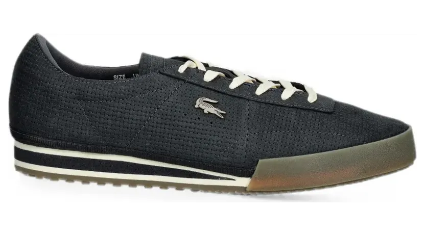 Lacoste Aura with logo-plakkaat and geperforeerde details – Grey (51SMA0131)