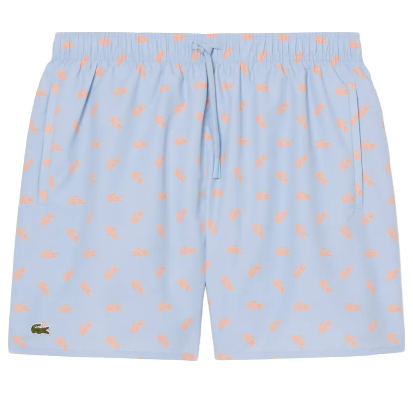 Lacoste – Badehose mit Kroko-Print – Shorts-Badehose (MH1851-00-HBA)