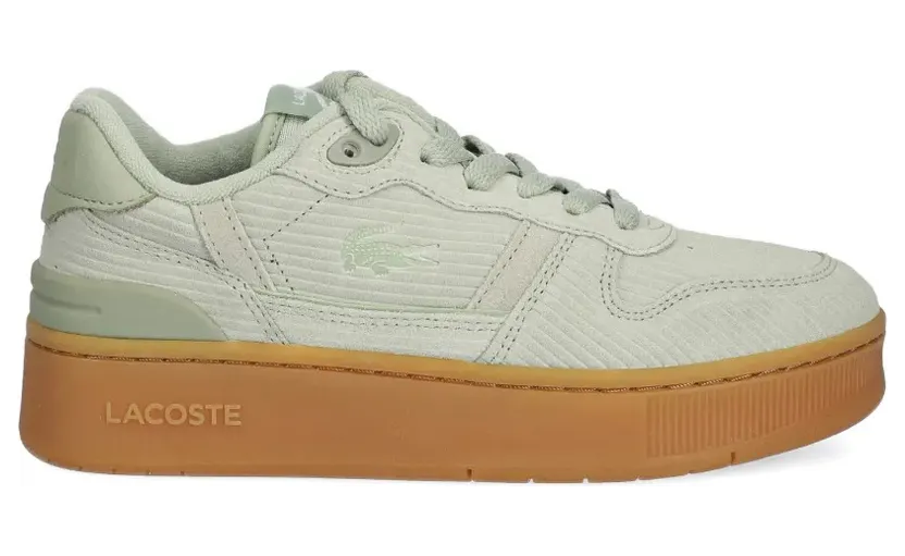 Lacoste T-Clip ribfluwelen with plateauzool – Green (50SFA0187)