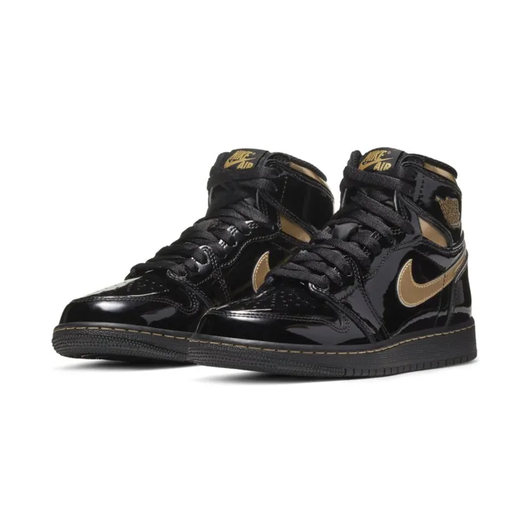 Air Jordan 1 Retro High OG GS ‘Black Metallic Gold’ Black/Metallic Gold (575441-032)