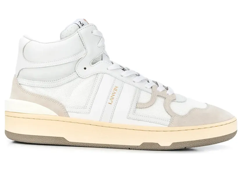 Lanvin ‘Clay’ High-Top- – White (FMSKDK01NASHA20)