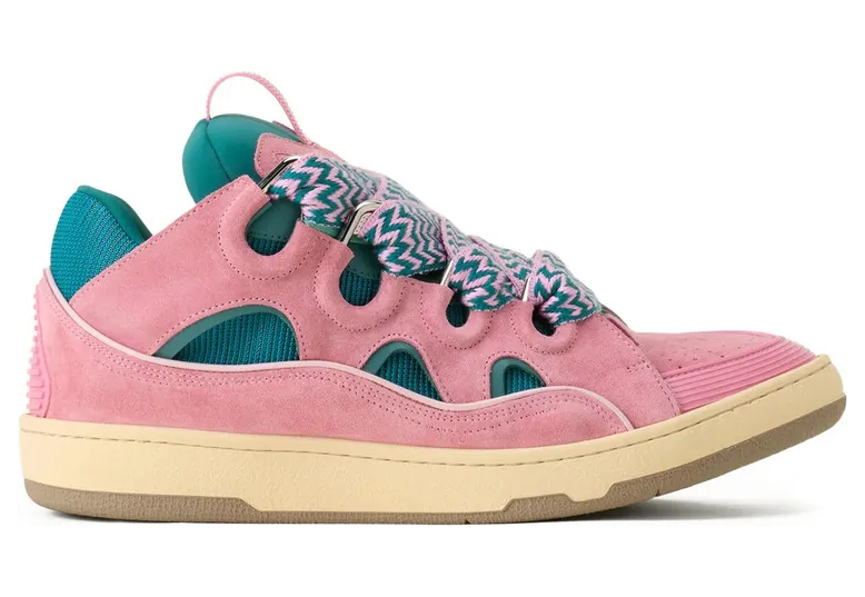Lanvin Curb Cut-out Lace-up “Pink/Green” (FU-SKDK12 BICO-E25 4050)