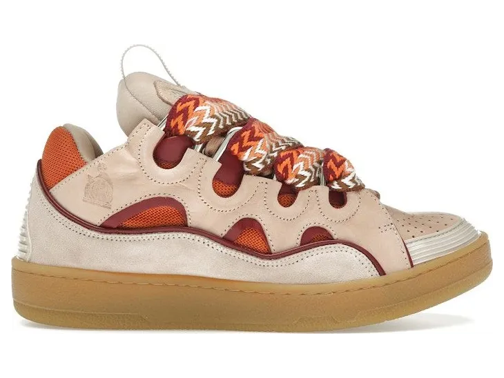 Lanvin Curb Sneaker Pale Pink Mango (FW-SKDK02-DRAG-E23)