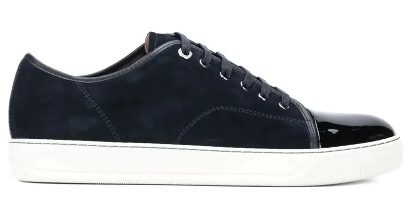 Lanvin DBB1 suède with gelakte neus – Blue (SKDBB1VBALP15)