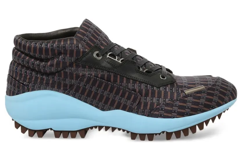 Lanvin geometric-print lace-up – Bruin (FMSKDMBMTJAC)