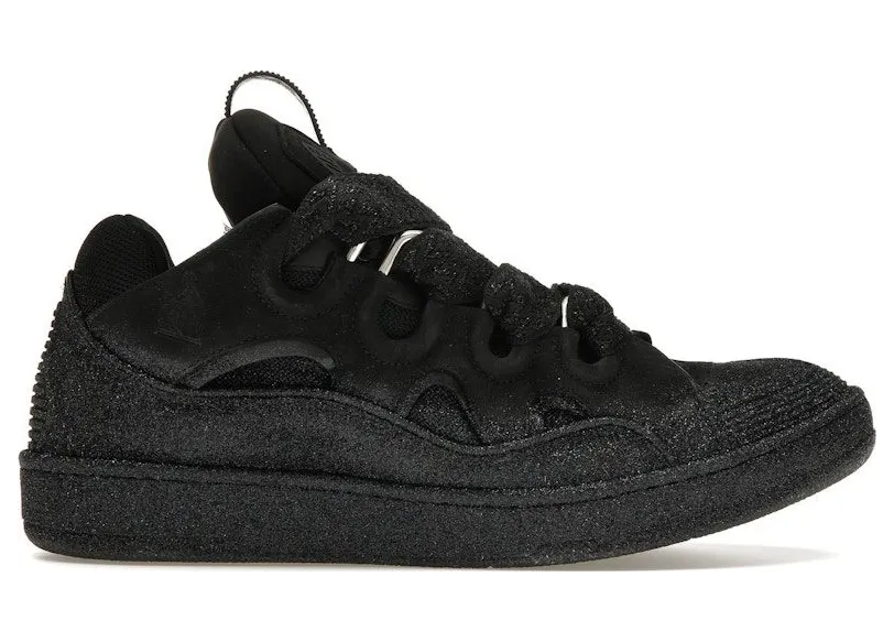 Lanvin Leather Curb Black Glitter (FMSKRK11GLITA23 1010)