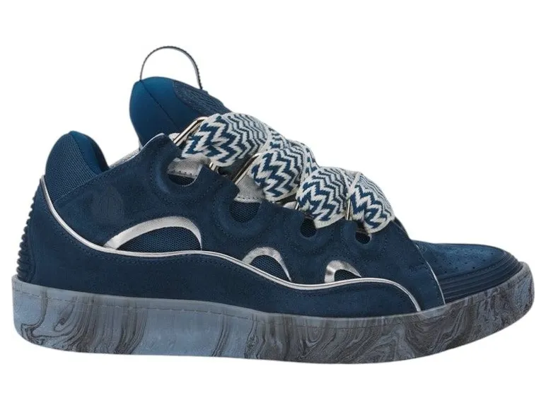 Lanvin Leather Curb Blue Silver (FU SKDK12 MARB P2520)