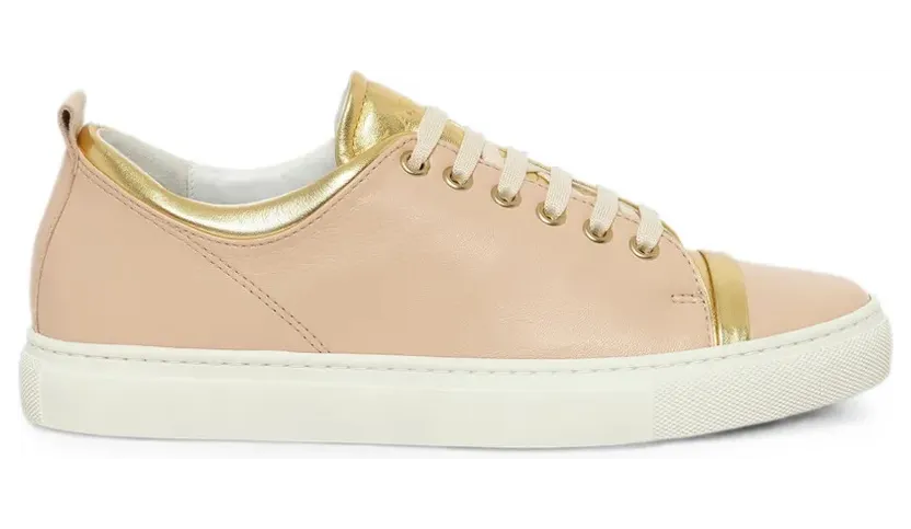 Lanvin metallic-trim lace-up – Beige (SKPK00EXEN)