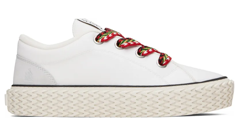 Lanvin White Curbies (FM-SKIK01-CANV-E22)