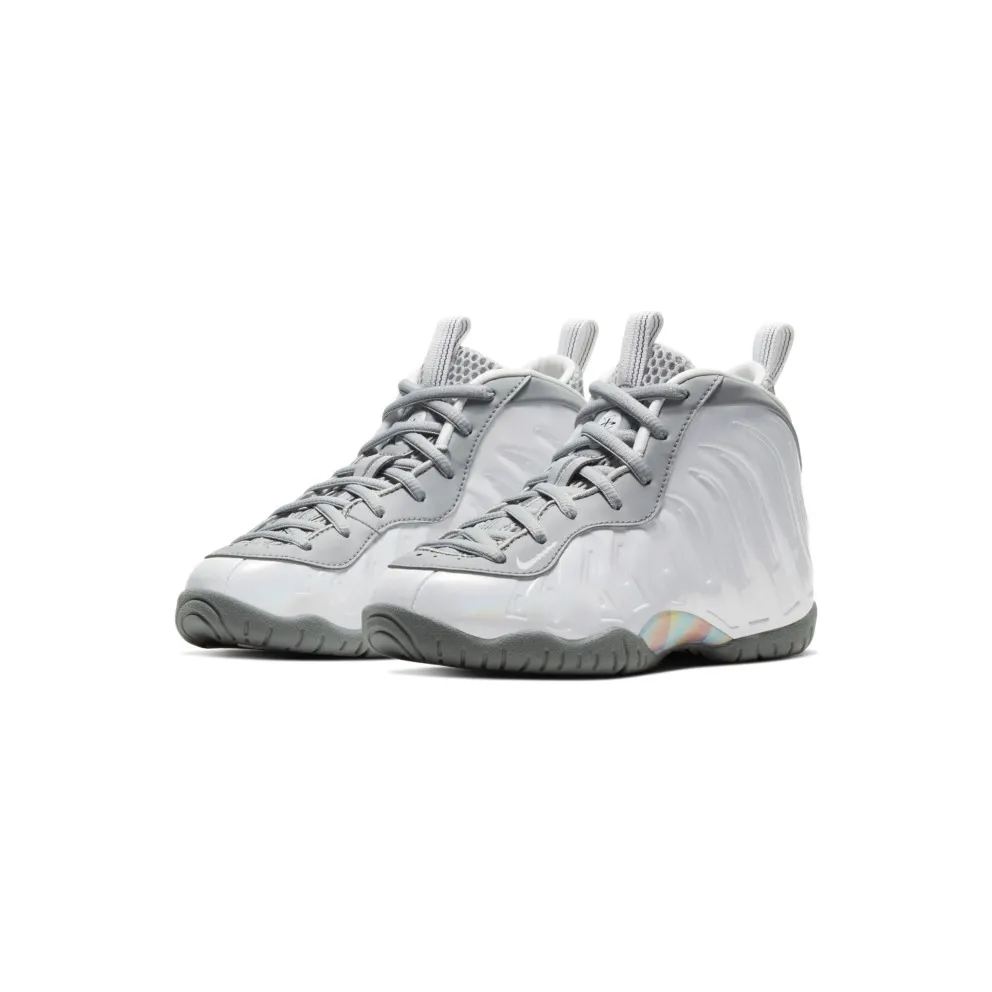 Nike Air Foamposite One Light Smoke Grey (PS) Light Smoke Grey/White-Blue Fury (CU1055-001)