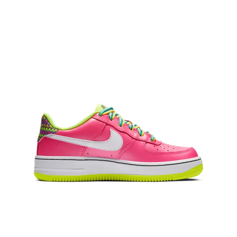 Nike Air Force 1 Low Pink Volt Aqua (GS) Pink Blast/Volt-Oracle Aqua-White (CW5761-600)