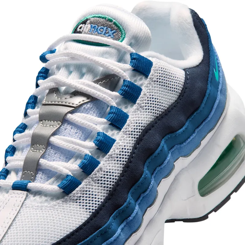 Nike Air Max 95 White / Emerald Green / Lake Blue (IU7899-100)