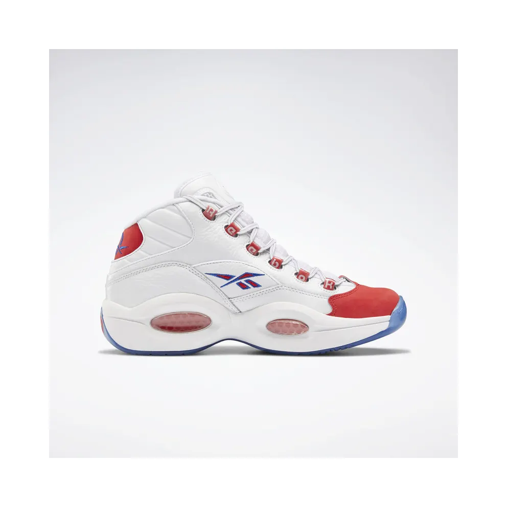 Reebok Question Mid Double Cross White/Collegiate Royal-Primal Red (Other Brands Other)