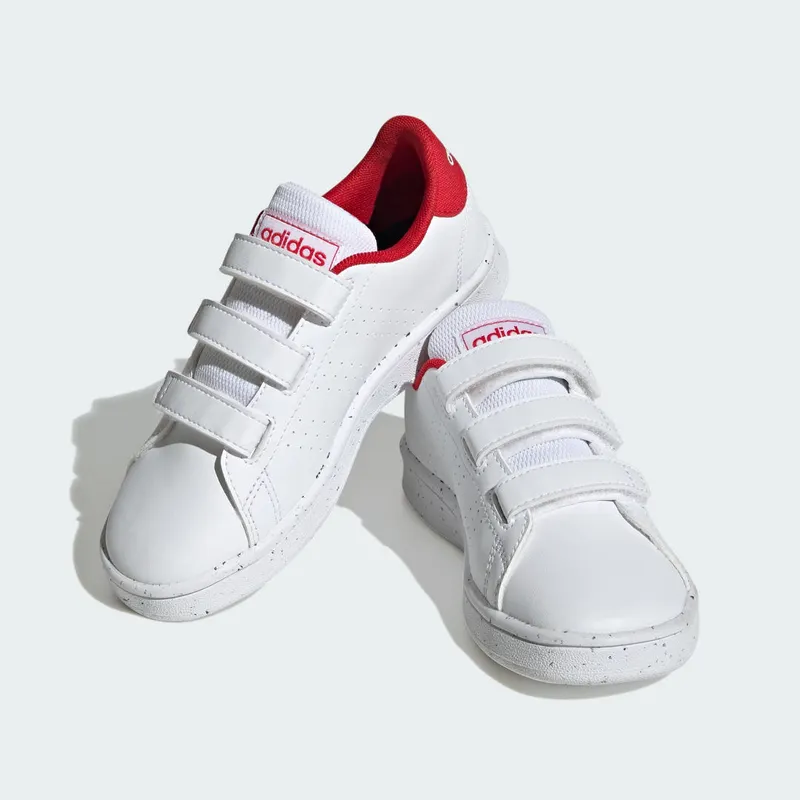 Adidas Advantage Lifestyle Court Hook-and-Loop Cloud White / Cloud White / Better Scarlet (H06212)